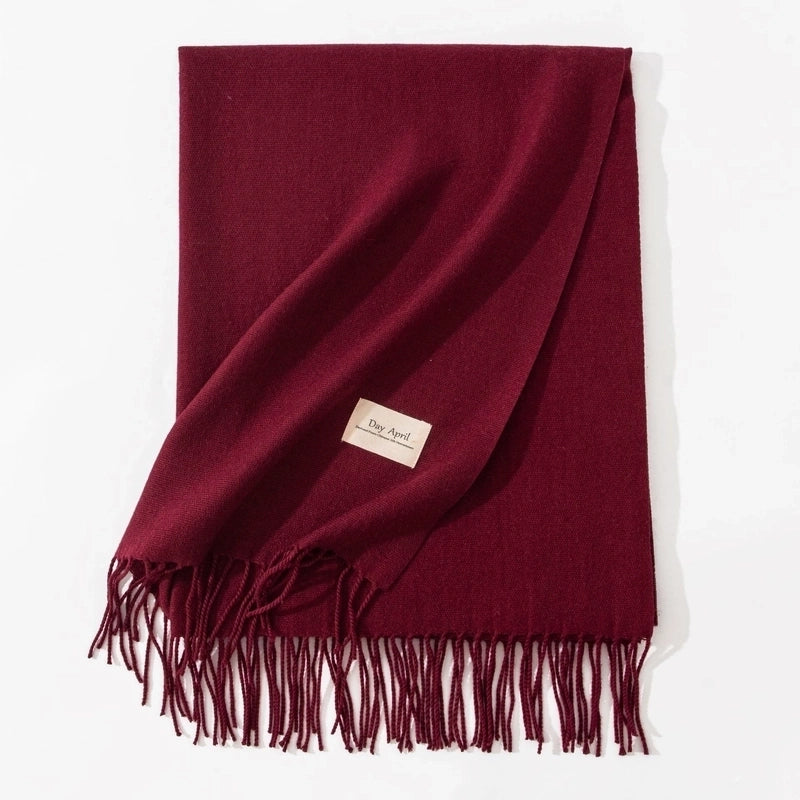 Scarf Winter Warm Windproof Shawl Women’s High-end Korean Style Women’s Cashmere Scarf