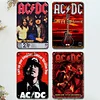 4PCS AC/DC - Vintage Metal Signs Set - 20*30cm - Music