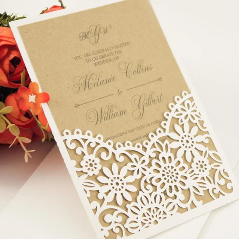 Flower wedding inviation Dies for Card Making pocket Metal Cutting Dies Scrapbooking Craft Dies Stencil Die Cut