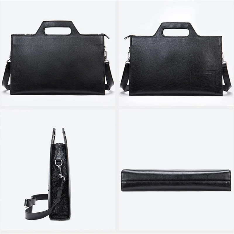 Men's High Quality Casual Clutch Genuine Leather Business Crossbody Bag