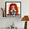Diamond Painting-DIY Full Round Drill Girl(40*40CM)