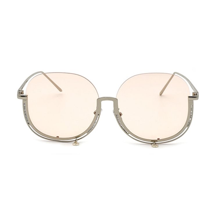 Retro Yellow/Pink/Black Sunglasses (gift chain) BE1090