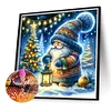 (40*40cm)Christmas Gnome -  Full Round Drill Diamond Painting