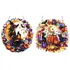 Kit de peinture de perles encadr&eacute;es, art d&rsquo;Halloween sorci&egrave;re citrouille en diamant 11,81x11,81 in