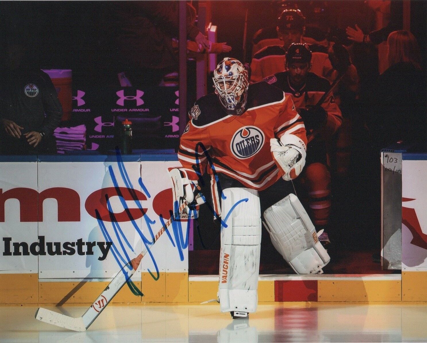 Edmonton Oilers Mikko Koskinen Autographed Signed 8x10 Photo Poster painting NHL COA #9