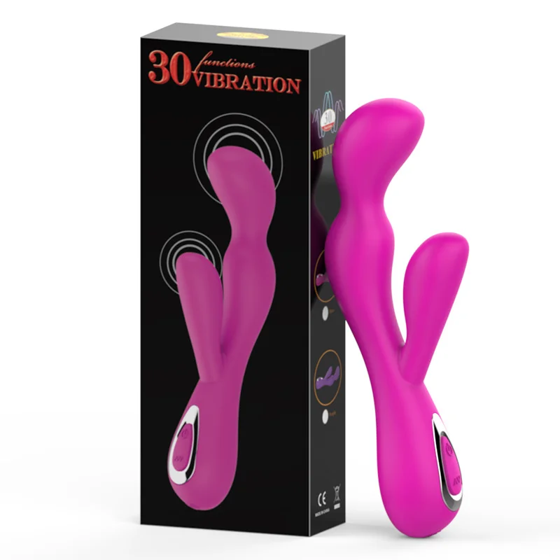 30-frequency Silicone Double-head Vibrator For Women Rosetoy Official