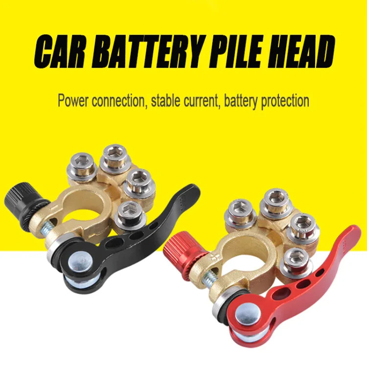 Thickened Brass Car Battery Pile Head Battery Quick Release Clamp Connector