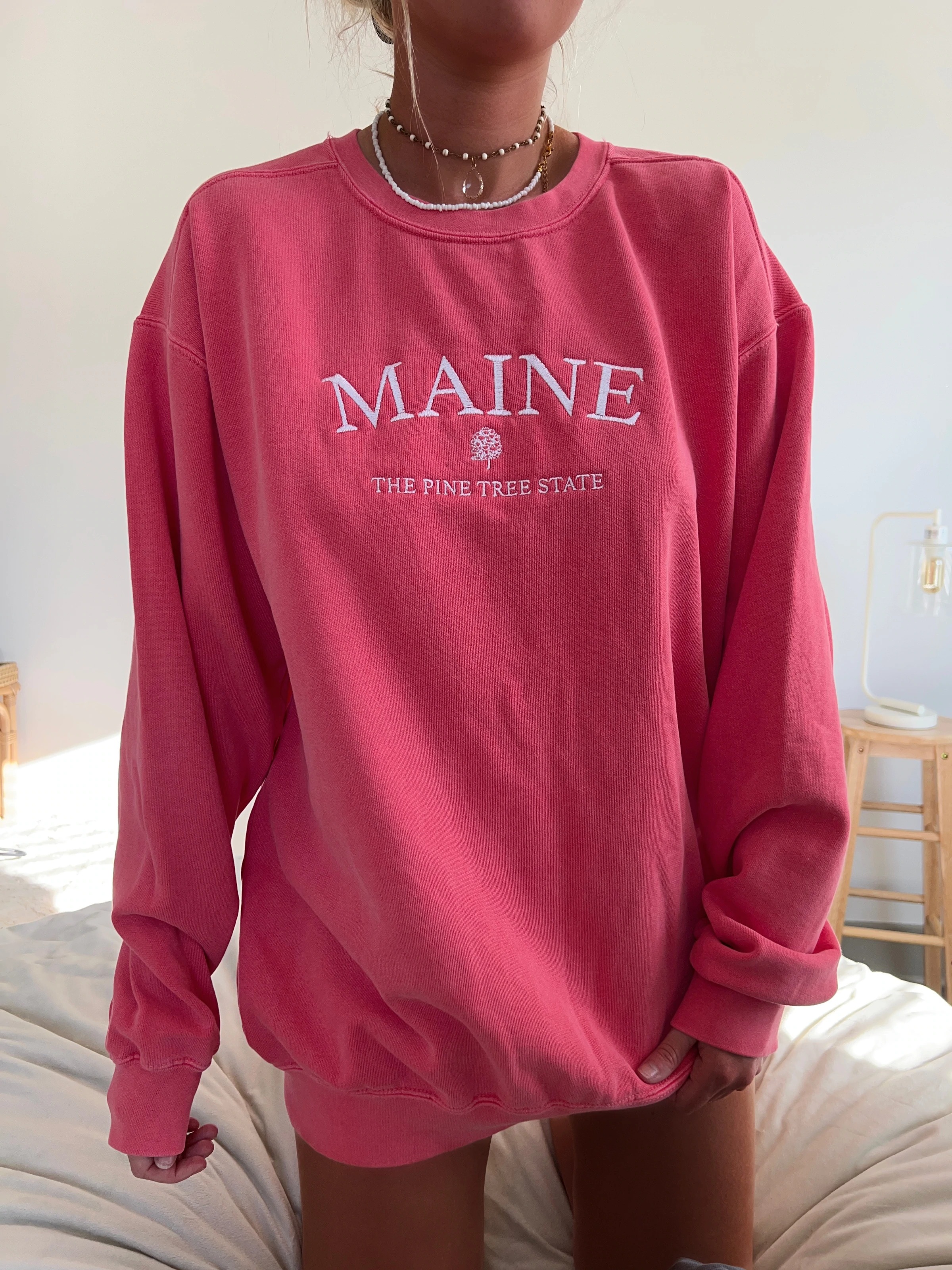 Embroider Maine Women's Sweatshirt / [blueesa] /