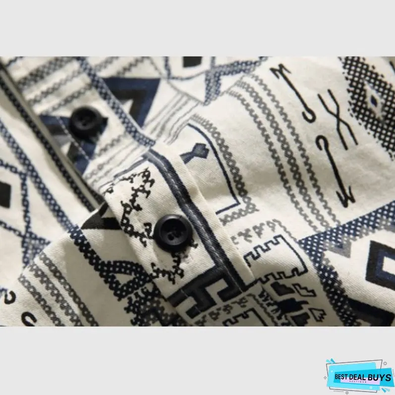 Geometric Print Shirts