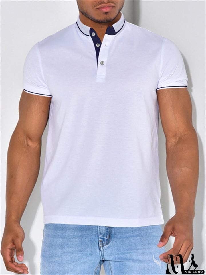 MidiSono - Male Summer Sports Trendy Polo Shirts
