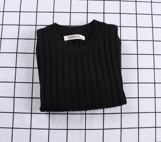 Baby Girls Ribbed Sweater 2019 Girls Sweaters Solid Candy Color Boys Sweaters Autumn New Knitted Kids Clothing Girls Pullover
