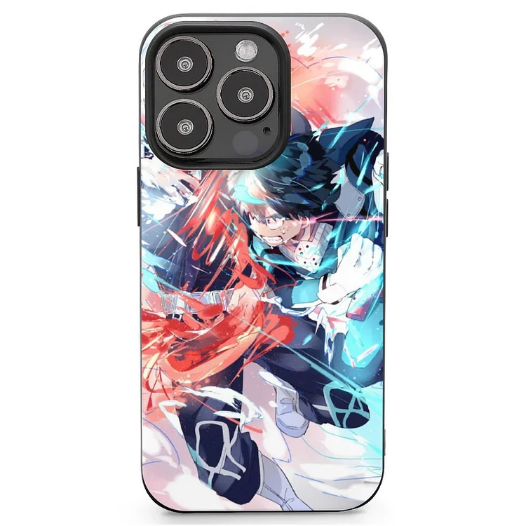 Izuku Midoriya Shoto Todoroki Anime My Hero Academia Phone Case Mobile Phone Shell IPhone 13 and iPhone14 Pro Max and IPhone 15 Plus Case - Heather Prints Shirts