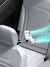 Dual Head Car Cooling Fan with Extension Arm Car Seat Headrest Fan for Back Seat