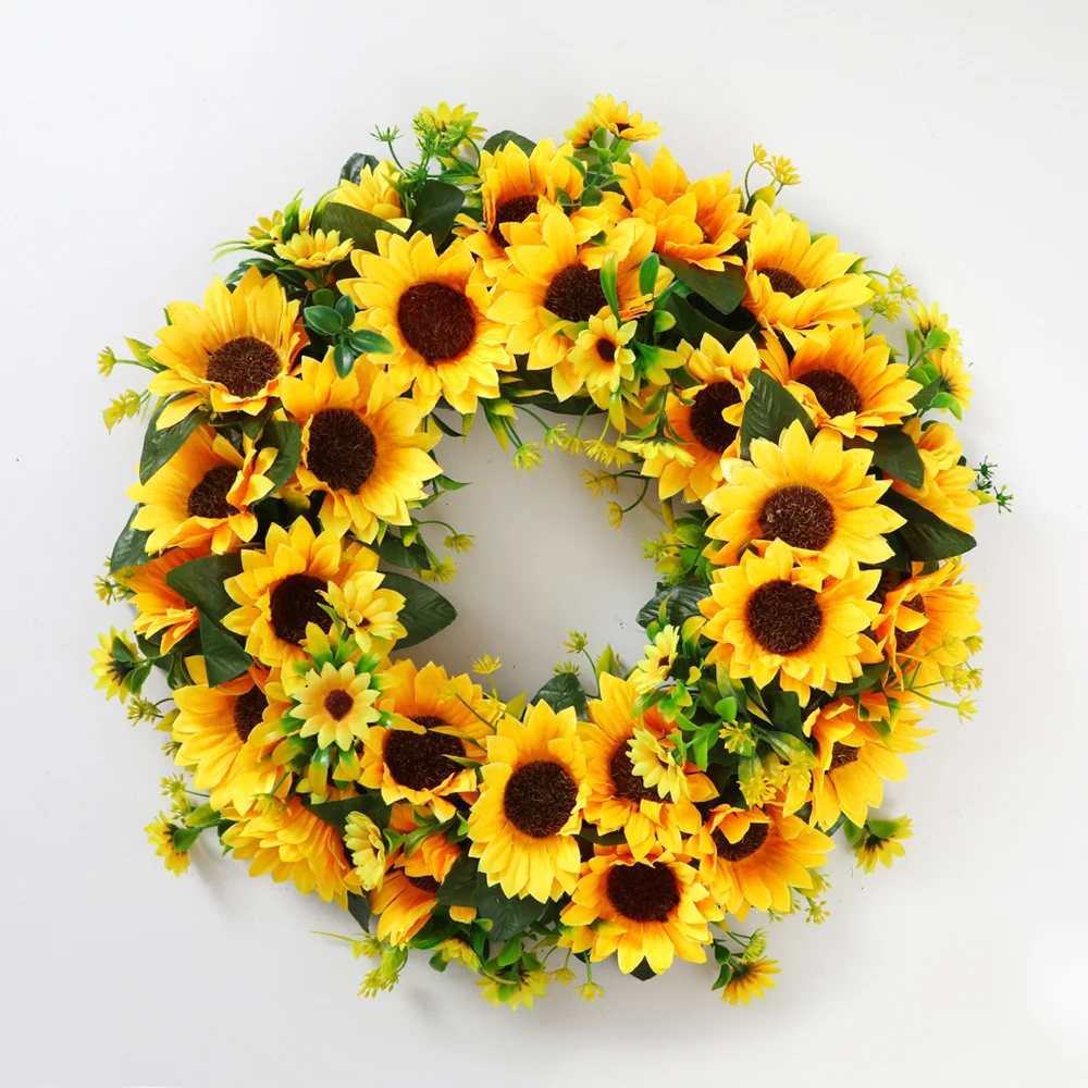 Sunflower sun flower wreath hanging door wall decoration
