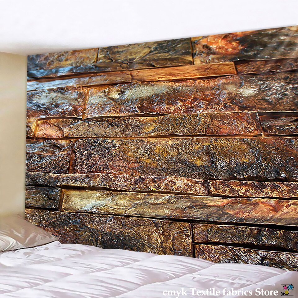 

Wall Tapestry - 3D Colored Stone Brick-150*130cm, 501 Original
