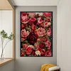 (US Only)Rose Printed Cross Stitch Kit 50x74cm DIY 11CT Thread Art Needlework Home Art