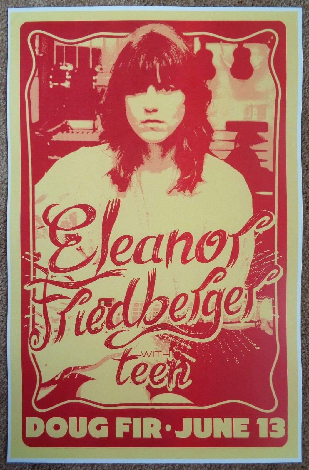 ELEANOR FRIEDBERGER 2013 Gig POSTER Portland Oregon Concert