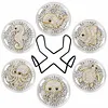 [Upgrade]6pcs/set DIY Diamond Painting Waterproof Case Classic Animal Pearl Art Coaster Gift Decor Set