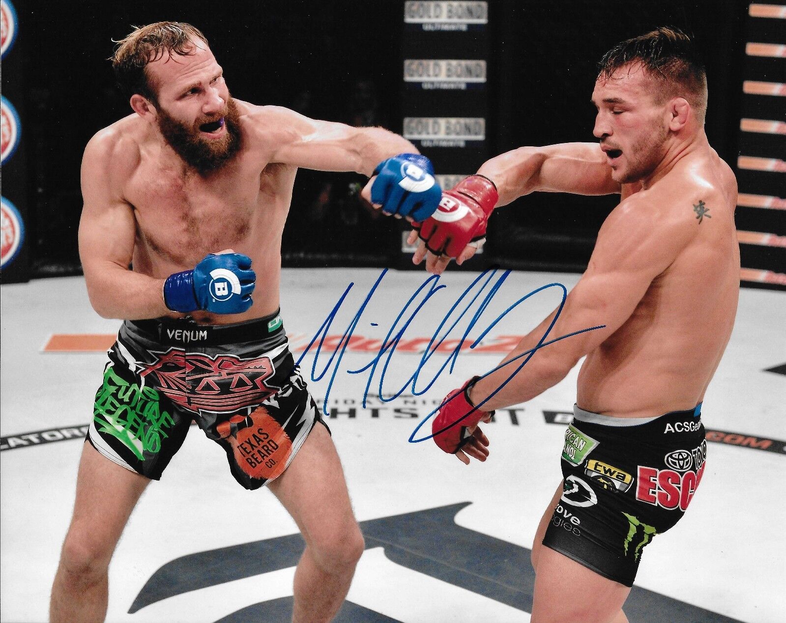 Michael Chandler Signed 8x10 Photo Poster painting Autograph Bellator MMA David Rickels Picture