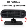 12/24V Car Electric Heater Fan 360 Rotating Heater Fan Combo Car Anti-Fog Heater
