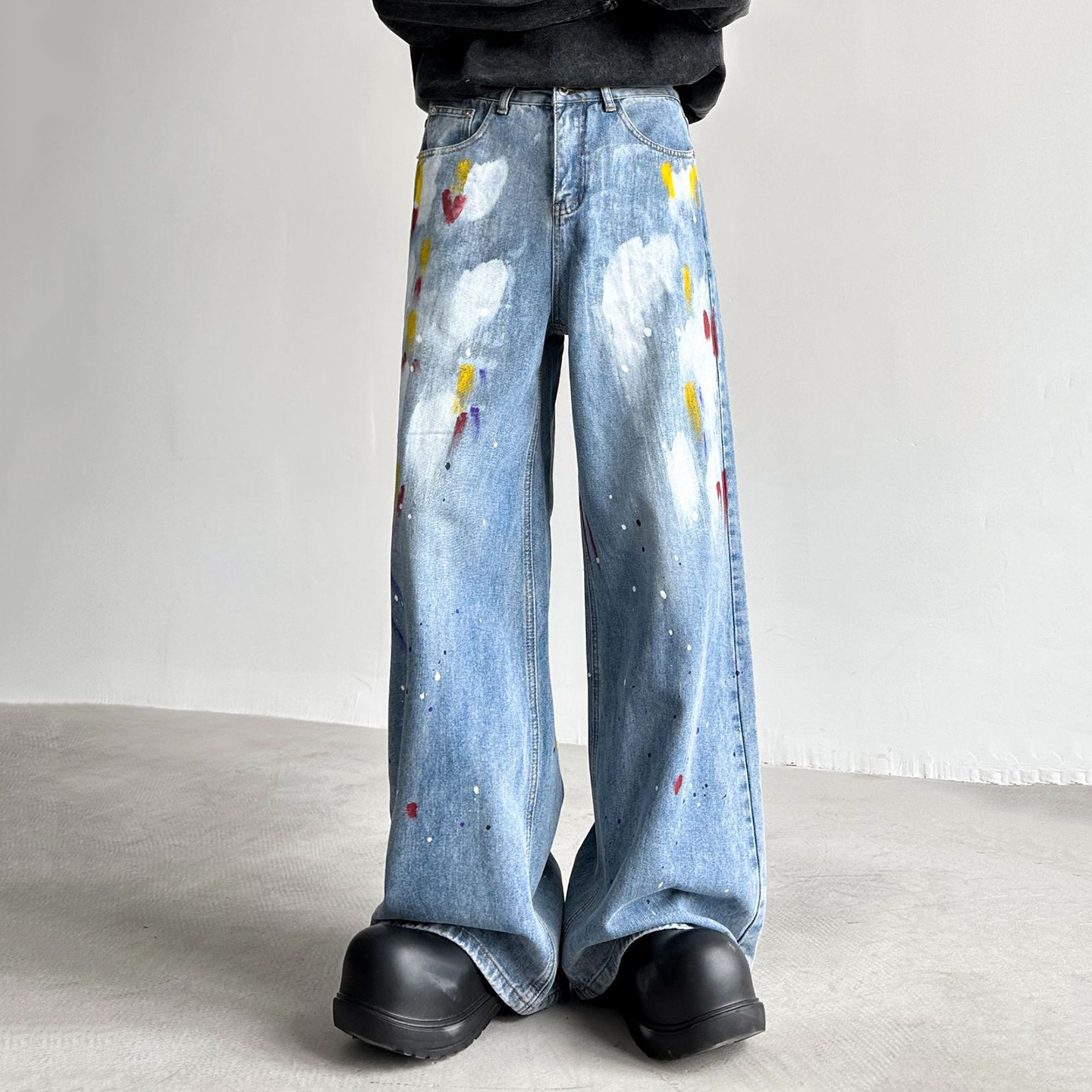 Sopula Retro Street Style Graffiti Jeans - SOPULA