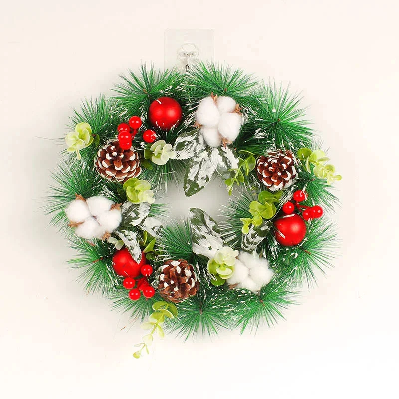 Christmas Wreath - Cotton Pine Cones