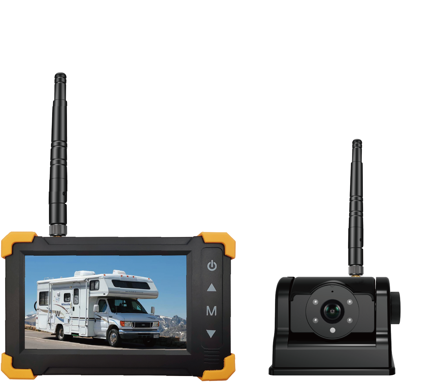 VECLESUS 580 Detection System Universal HD 720P Backup Camera With 5″  Monitor for RV Truck Long Vehicle VECLESUS GING