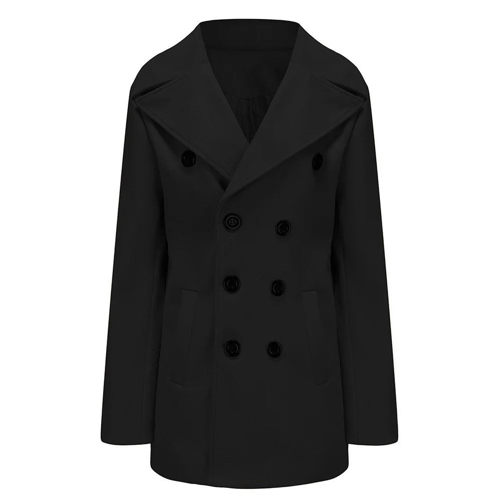 Nigikala Nigikala Men's New British Style Men's Long Hair In The Coat Autumn And Winter Hairs Of Men's Coat