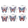 6Pcs DIY Diamond Painting Butterfly Keychain