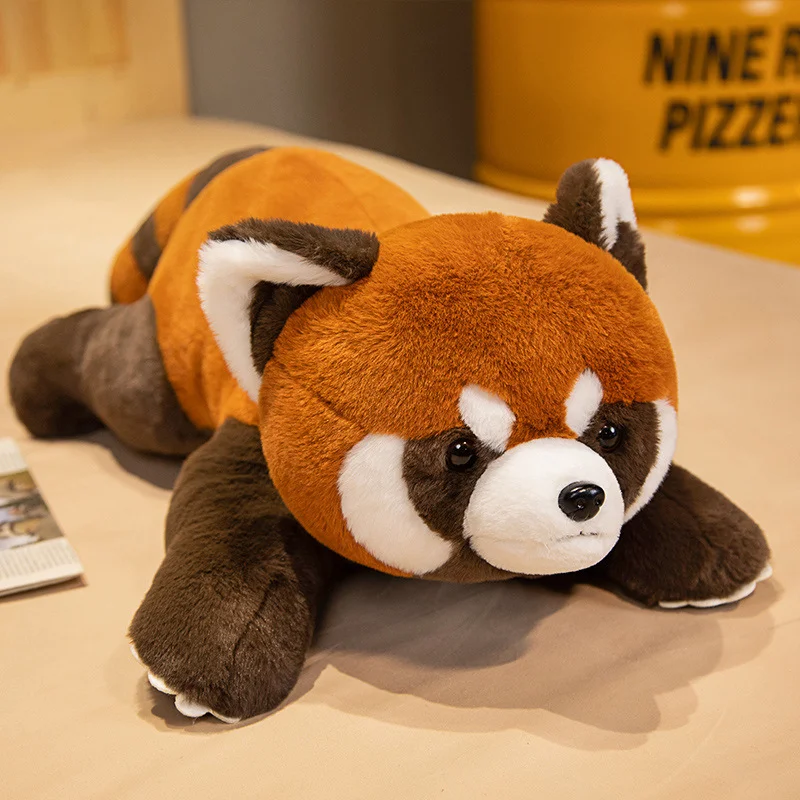 Cuteee Family Lying Raccoon Kawaii Plushies Squishy Pillow Toy For Gift