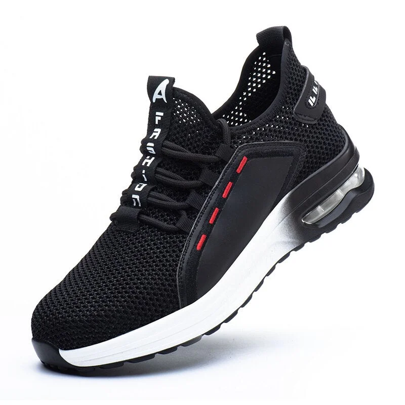Men Steel Nose Safety Work Shoes New Design Mesh Sneakers Lightweight Safety Puncture-Proof Safety Shoes Dropshipping