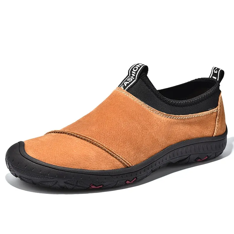 2021 Winter New Men Leather Shoes Luxury Brand Designer Original Loafers Moccasins Fashion Slip On Casual Driving Shoes Big Size