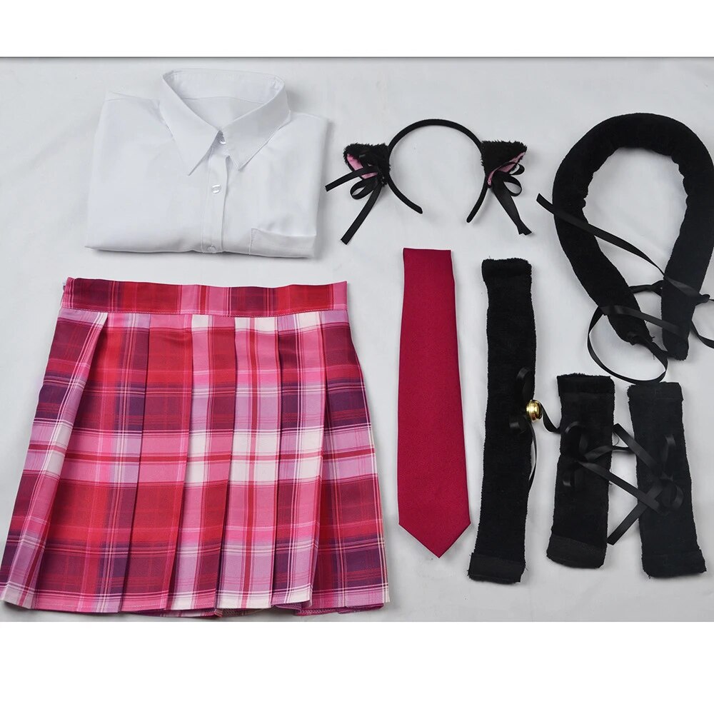 [Wetrose] In Stock Marin Kitagawa Cat Girl Cosplay Costume My Dress-Up Darling JK School Uniform Seifuku Anime Full Set Halloween