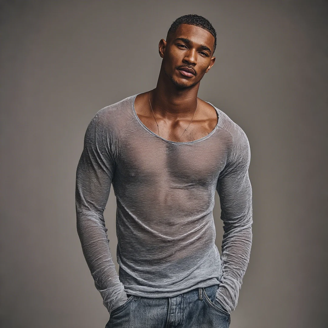 Men's Sheer Mesh T-Shirt-inspireuse