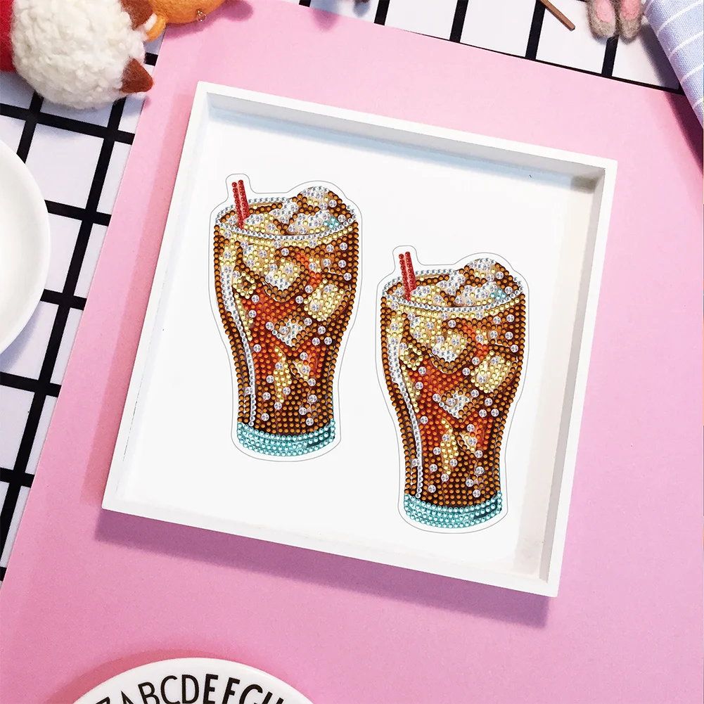 1pcs DIY Soda Diamond Painting Magnets Refrigerator for Adults Kid Office Car Fridge