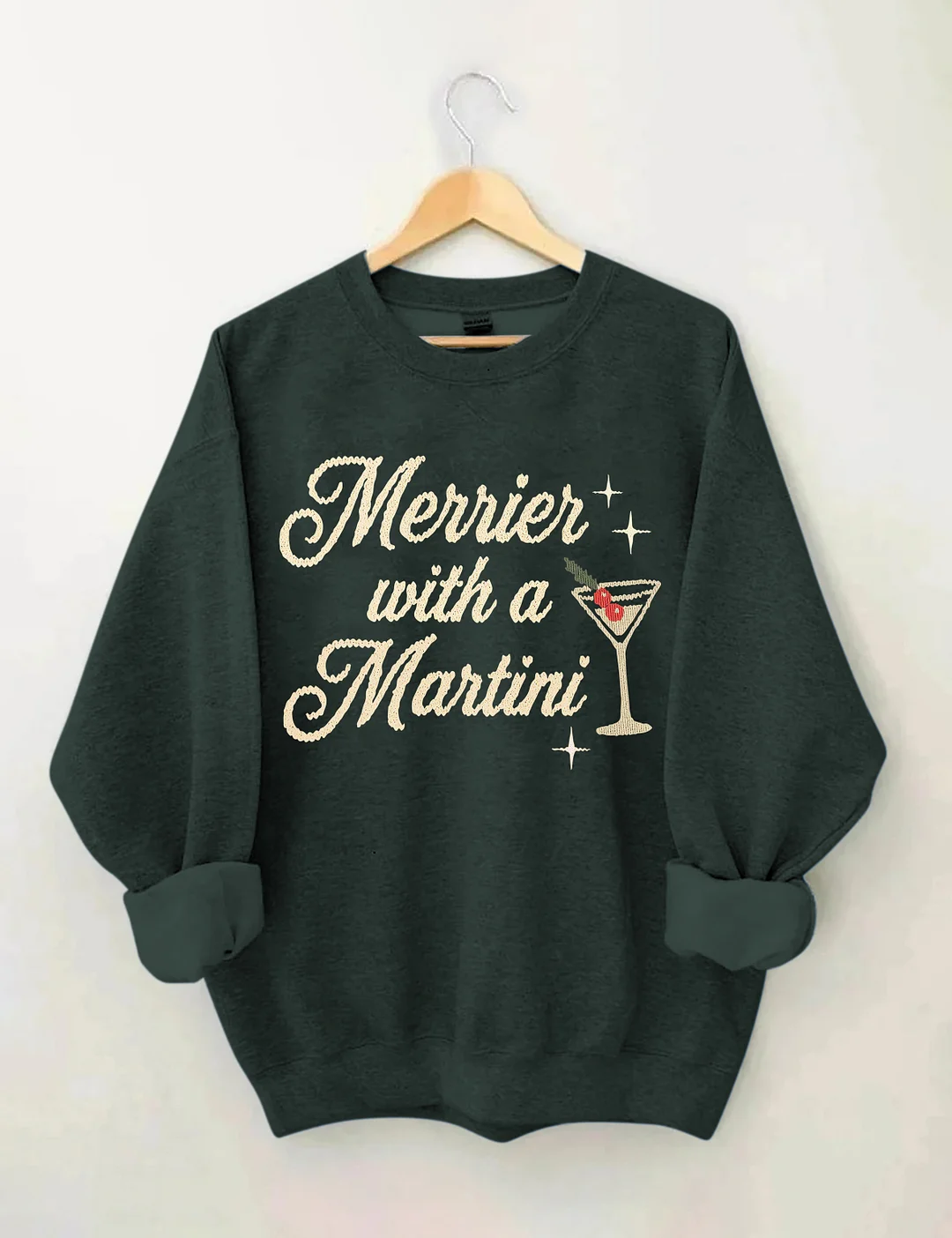 Merrier With A Martini Sweatshirt