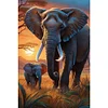 (40*60cm)Elephant - Full Round Drill Diamond Painting