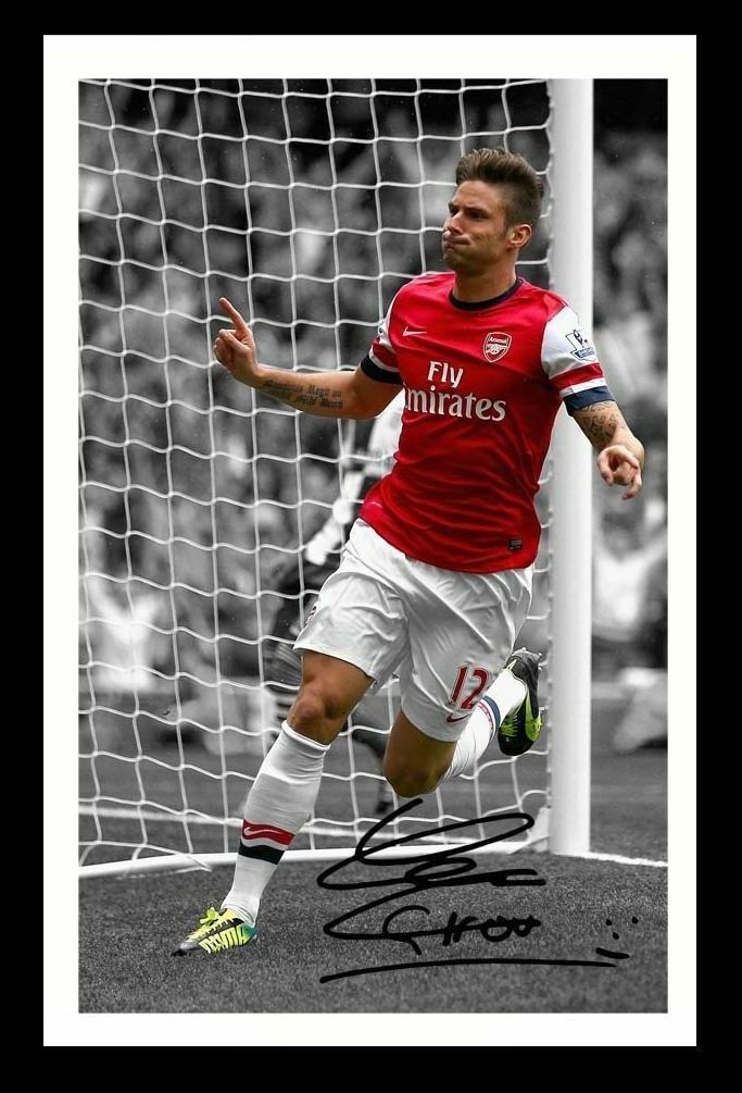 Oliver Giroud - Arsenal Autograph Signed & Framed Photo Poster painting