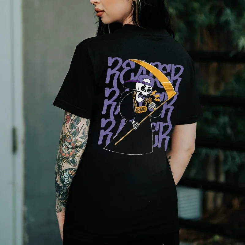 Death Rap Printed Women's T-shirt -  