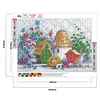 Diamond Painting-DIY Full Round Drill Flower Bird House