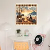Sunset Scenery-11CT Stamped Cross Stitch 40*40cm/15.75*15.75in tapestrymarket