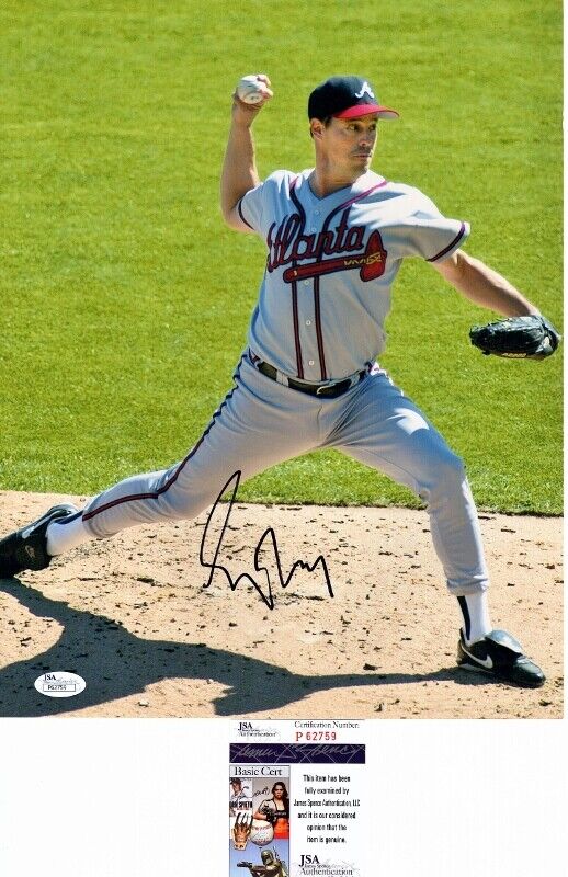 Greg Maddux Signed Atlanta Braves 11x14 Photo Poster painting JSA Certificate of Authenticity