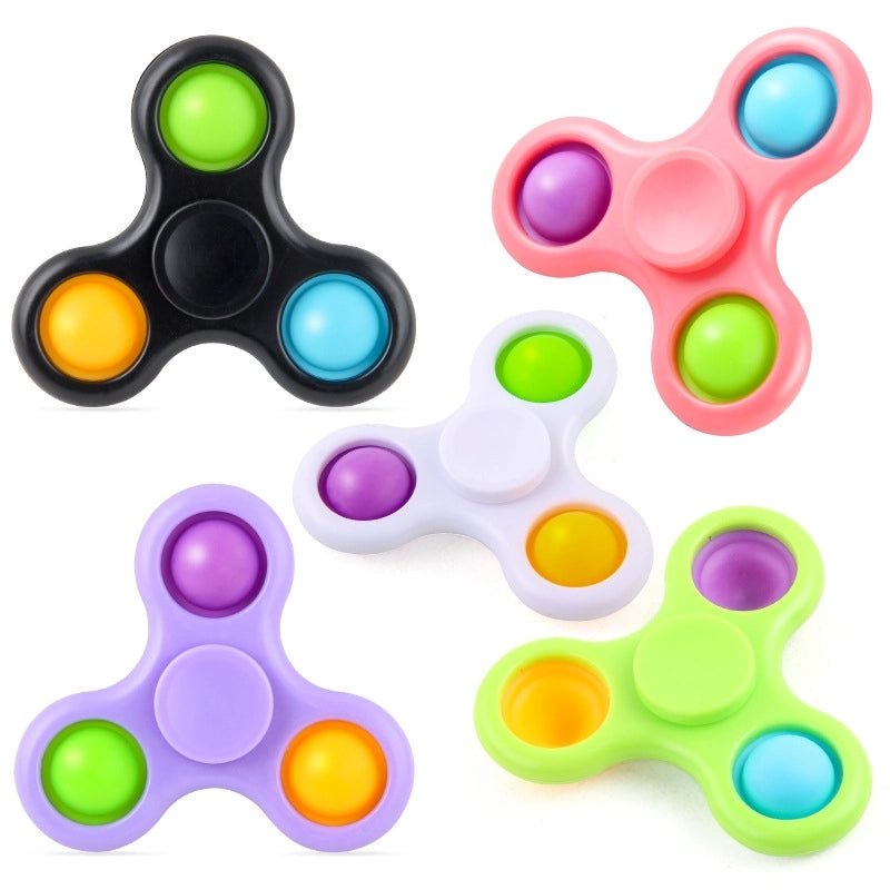 Creative Hand Spinner Decompression Three-finger Bubble Music Gyro