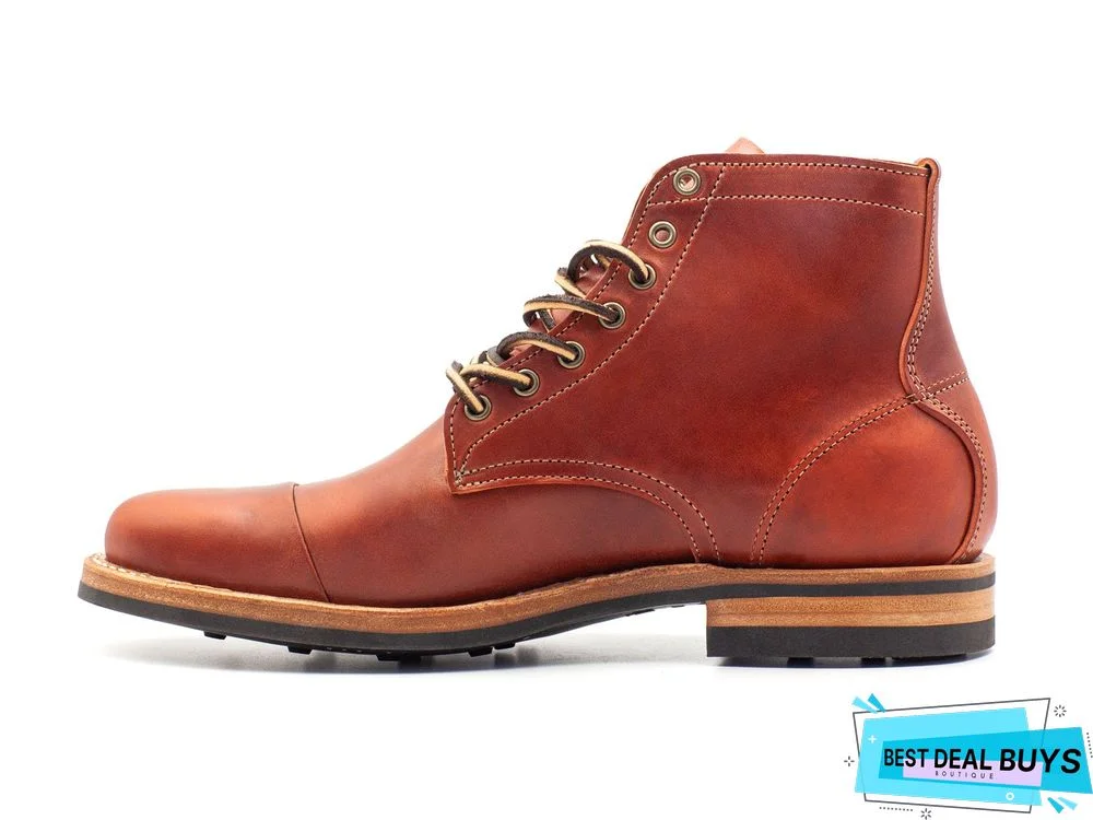 Cow Split Leather Men Boots Comfortable Boots Men Footwear Rubber Ankle Boots Men's Shoes