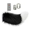 Remote Control Electric Car Tail Universal Cute Fuzzy Wagging Moving Tail Easy To Install for Auto Trunk Charm Cosplay Accessory