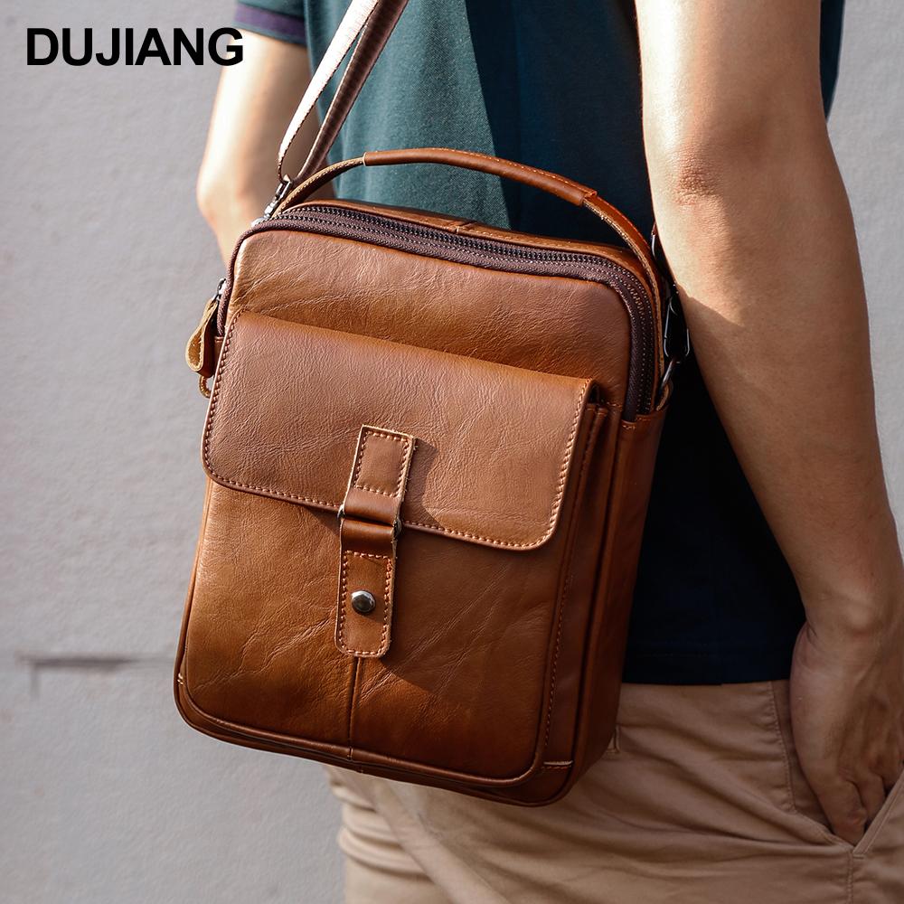 Summer Latest Soft Leather Cell Phone Purse Small Messenger Bag Genuine Leather Man Bags Boys Sling Shoulder Crossbody Bags