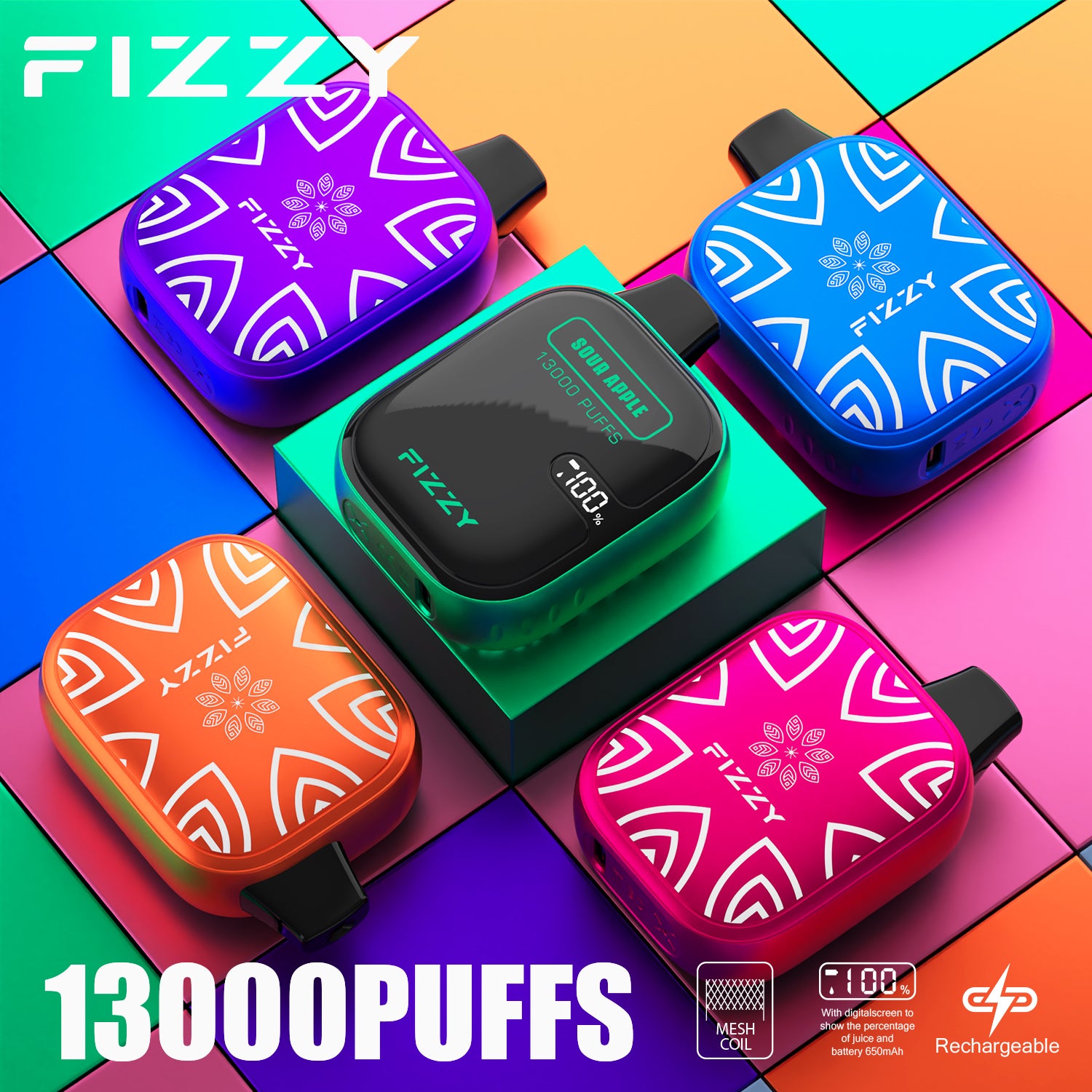 FIZZY BOOM 13000 Puffs Disposable Vape Wholesale fizzy CTYVape