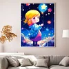 Girl-11CT Stamped Cross Stitch 40*56cm/15.75*22.05in