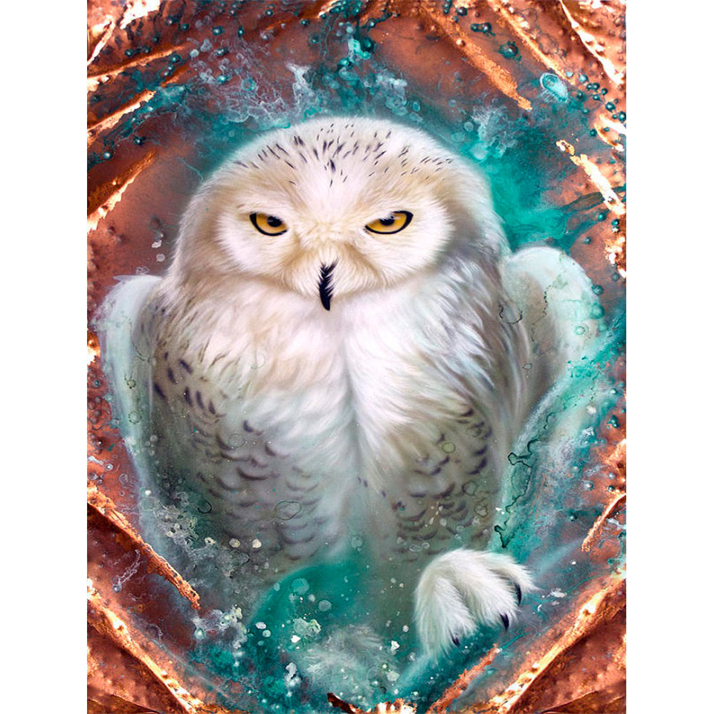 Diamond Painting-10D Full Round Drill Owl