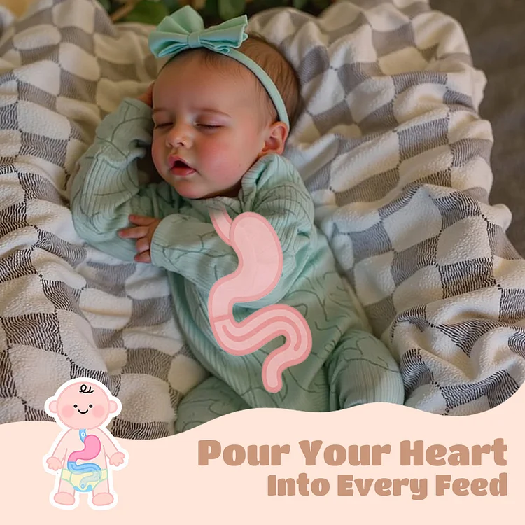 [Drink and Wet System] 12" & 16" Full Silicone Reborn Baby Doll with Closed Eyes, Handmade Newborn Girl Doll with Cute Little Hands